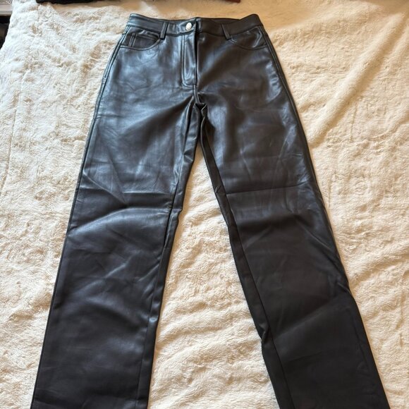 Faux Leather Pants - NWT - Picture 1 of 8